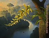 Vladimir Kush Orchid Family Rollercoaster painting